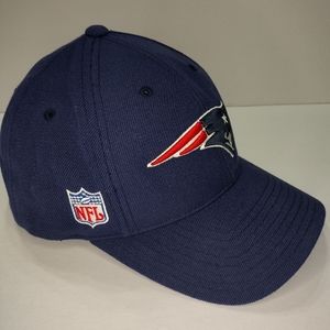 New England Patriots Hat Blue NFL Rebook on Field Adjustable Cap